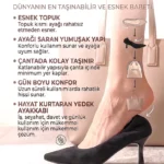 Saphine  Esnek Yumuşak Kaymaz Taban Katlanabilir (4/6 cm) Siyah Süet Sivri Burun Kadın Ayakkabı